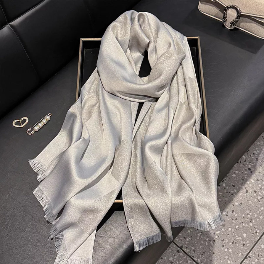 Lightweight Raw Hem Scarf Apparel and Accessories