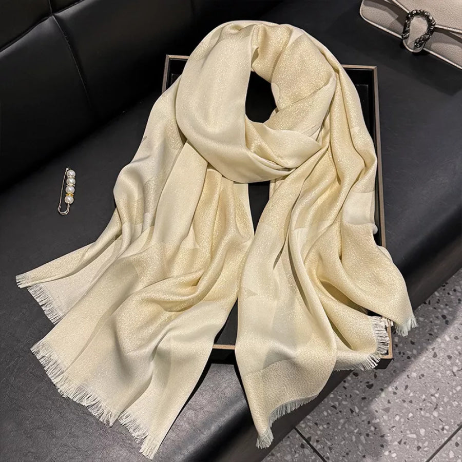 Lightweight Raw Hem Scarf Apparel and Accessories