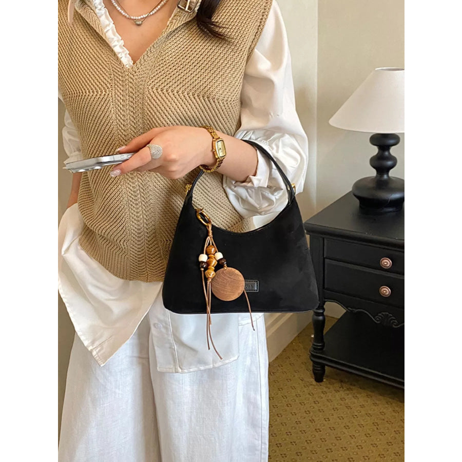 Lightweight Solid Color Handbag Black / onesize Apparel and Accessories