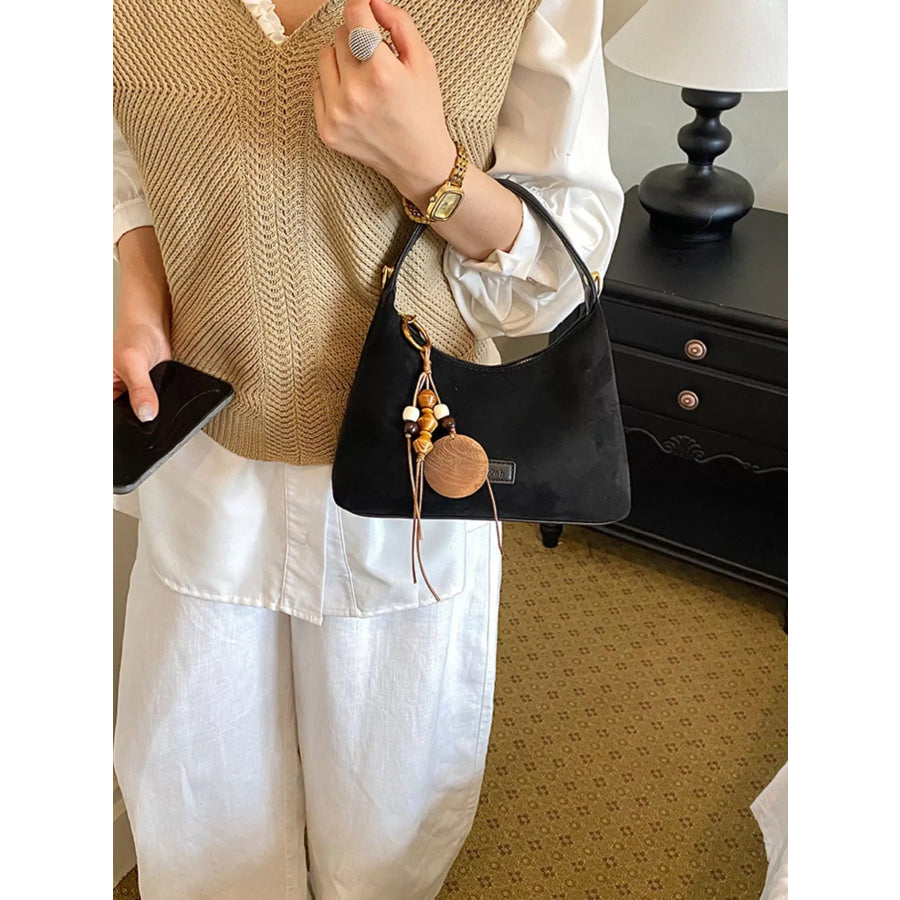 Lightweight Solid Color Handbag Black / onesize Apparel and Accessories