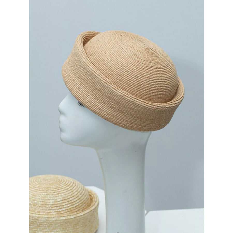Lightweight Straw Woven Hat Tan / ONESIZE Apparel and Accessories