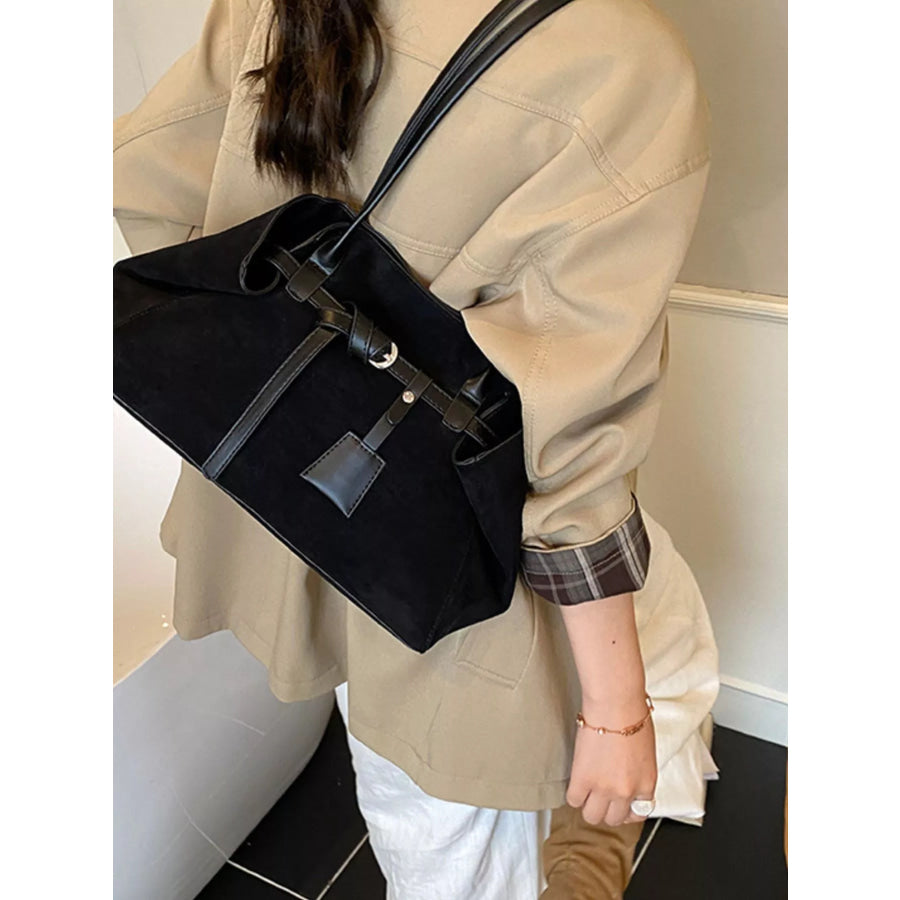Lightweight Suede Shoulder Bag Apparel and Accessories