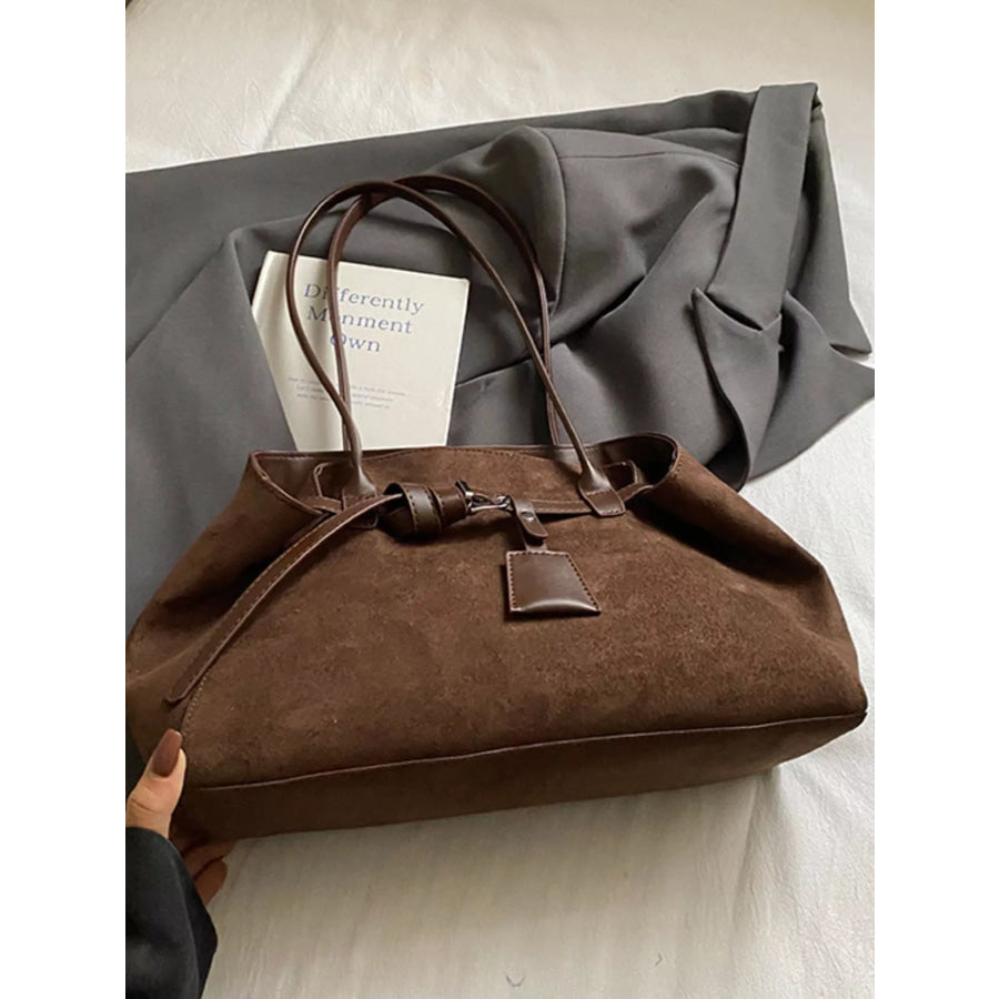 Lightweight Suede Shoulder Bag Apparel and Accessories