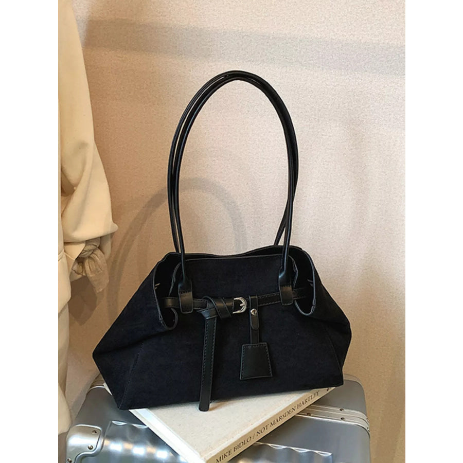 Lightweight Suede Shoulder Bag Apparel and Accessories