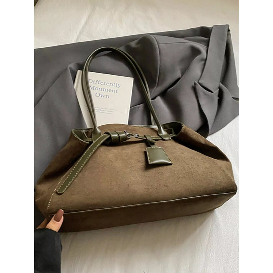 Lightweight Suede Shoulder Bag Apparel and Accessories