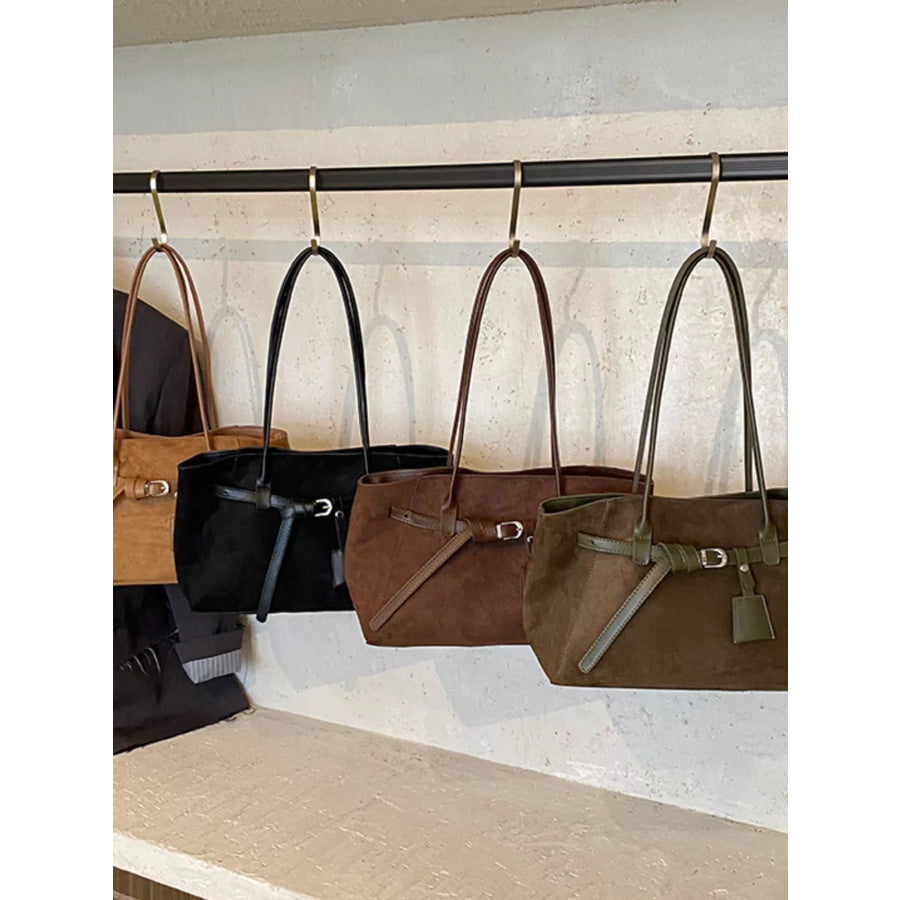 Lightweight Suede Shoulder Bag Apparel and Accessories