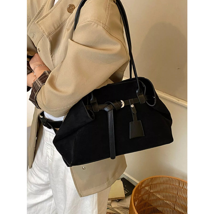 Lightweight Suede Shoulder Bag Apparel and Accessories