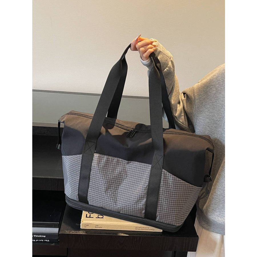Lightweight Travel Duffel Bag Black / One Size Apparel and Accessories