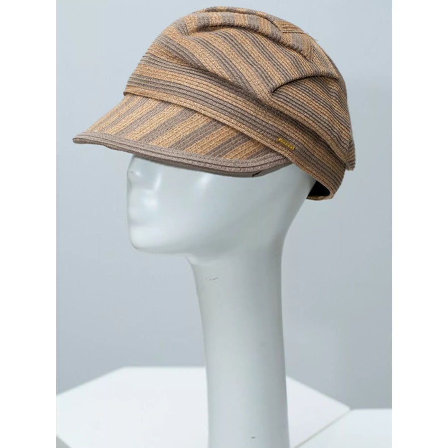 Lightweight Woven Newsboy Cap Camel / One Size Apparel and Accessories