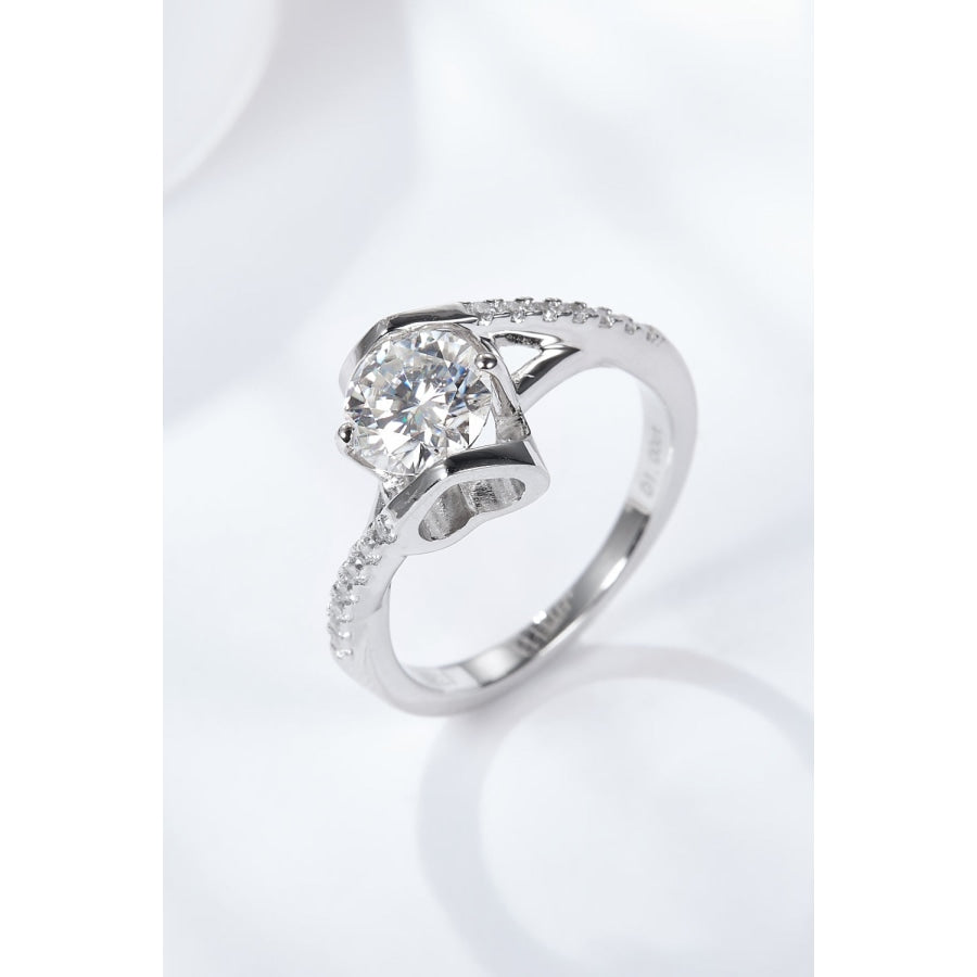 Limitless Love Platinum-Plated Moissanite Ring Silver / 6