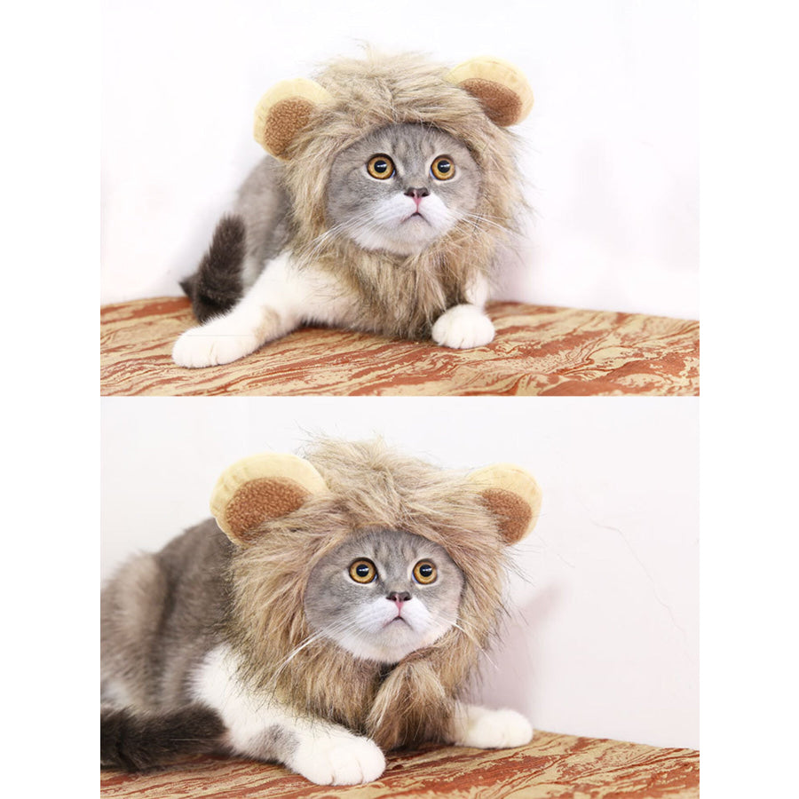 Lion Mane Pet Headwear Apparel and Accessories