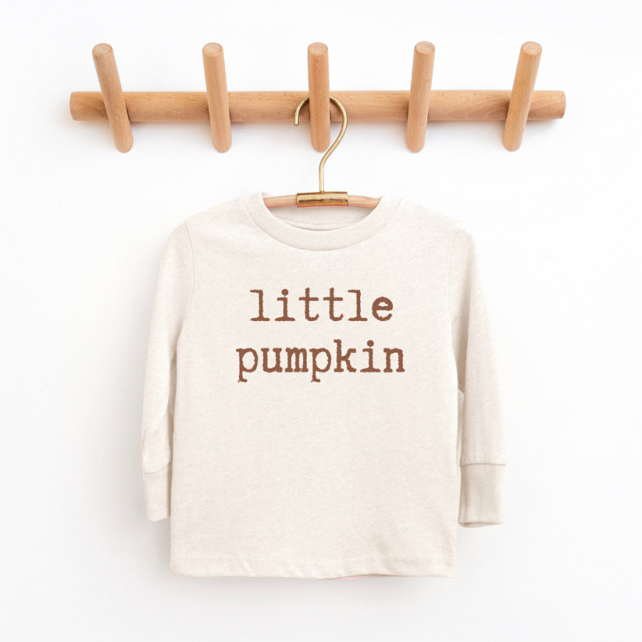 Little Pumpkin Youth &amp; Toddler Long Sleeve Graphic Tee Youth Graphic Tee