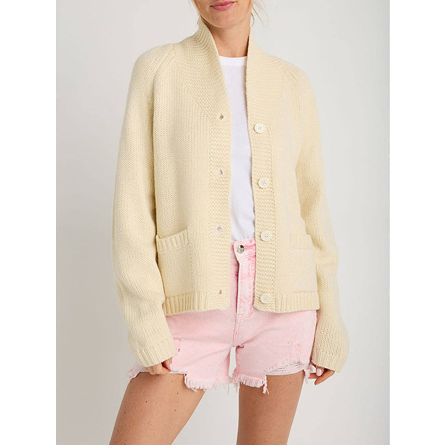 Lobster Button Up Long Sleeve Cardigan Black / S Apparel and Accessories