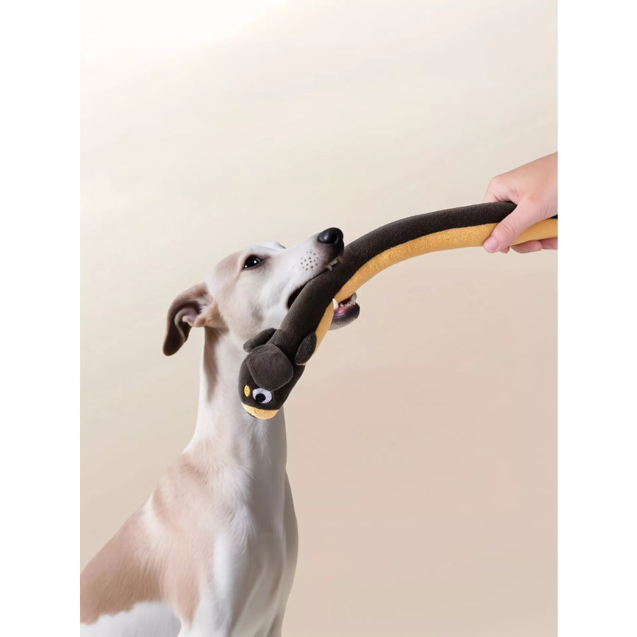 Long Animal Design Squeaky Pet Plush Toys Apparel and Accessories