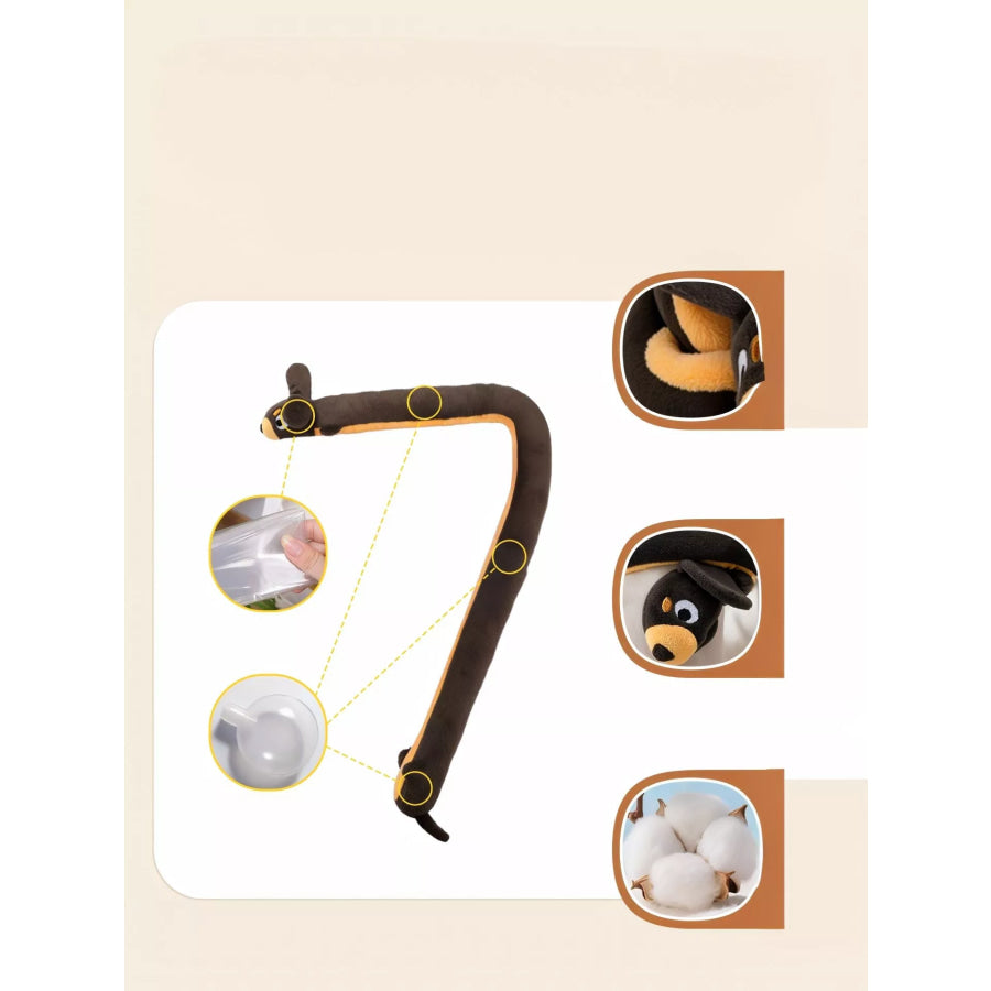 Long Animal Design Squeaky Pet Plush Toys Apparel and Accessories