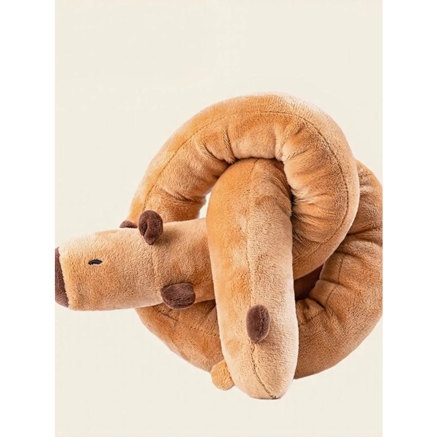Long Animal Design Squeaky Pet Plush Toys Terracotta / ONESIZE Apparel and Accessories
