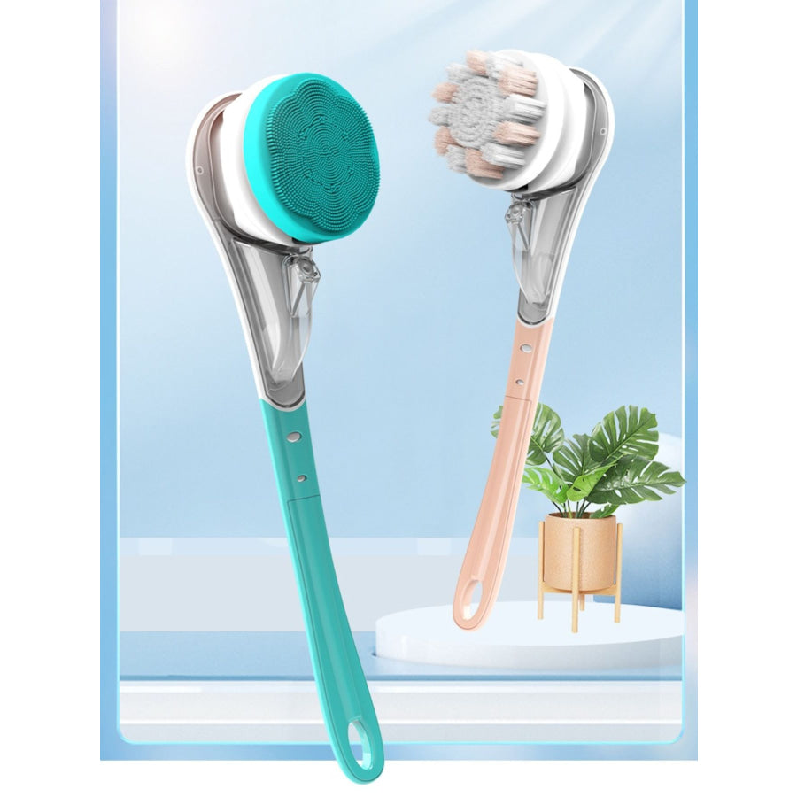 Long Handle Exfoliating Body Brush Turquoise / ONESIZE Apparel and Accessories