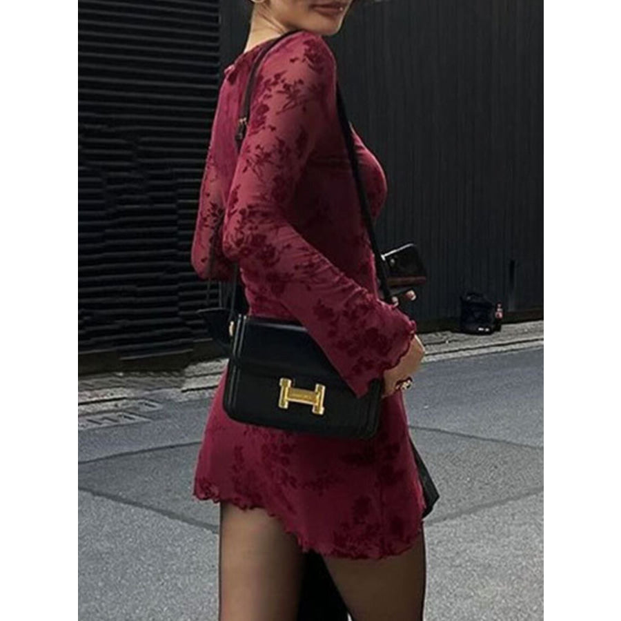 Long Sleeve Bodycon Mini Dress Apparel and Accessories