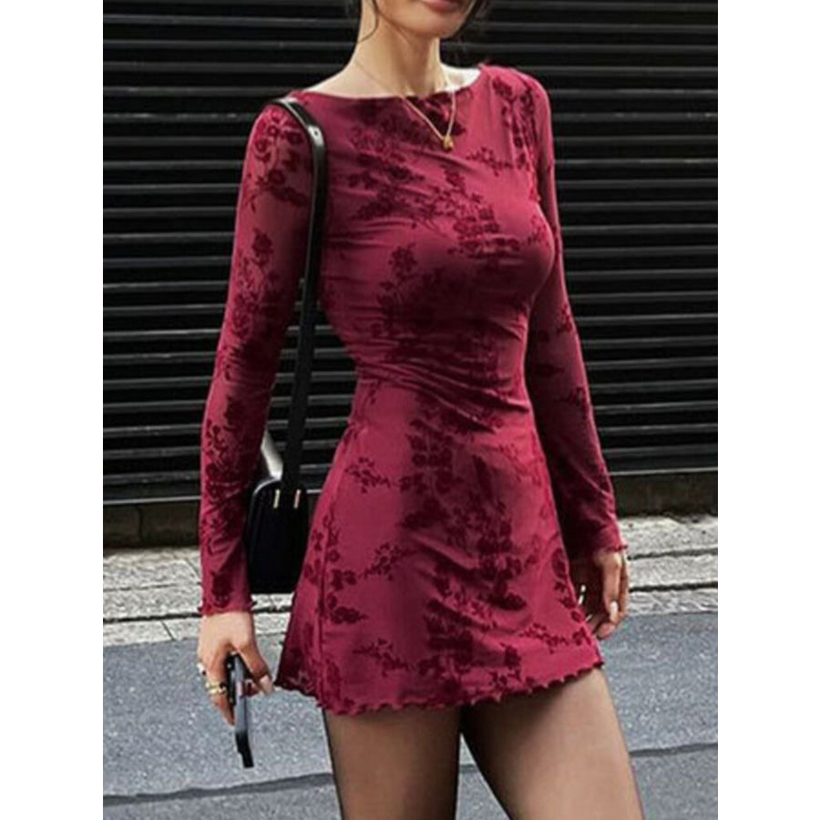 Long Sleeve Bodycon Mini Dress Apparel and Accessories