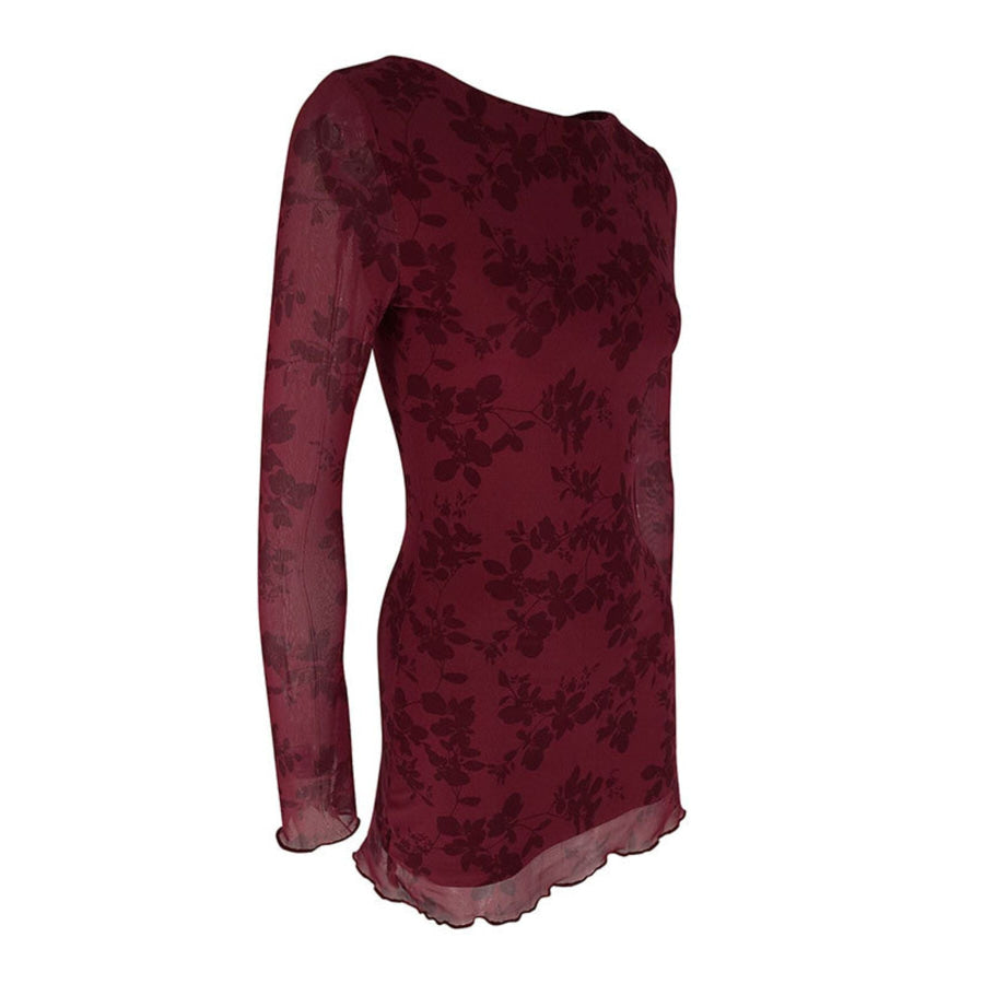 Long Sleeve Bodycon Mini Dress Apparel and Accessories