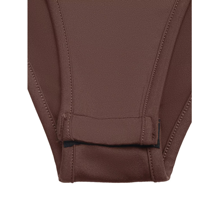 Long Sleeve Button Front Bodysuit Apparel and Accessories