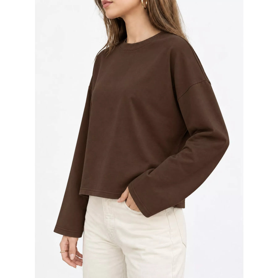 Long Sleeve Crew Neck T-Shirt Apparel and Accessories