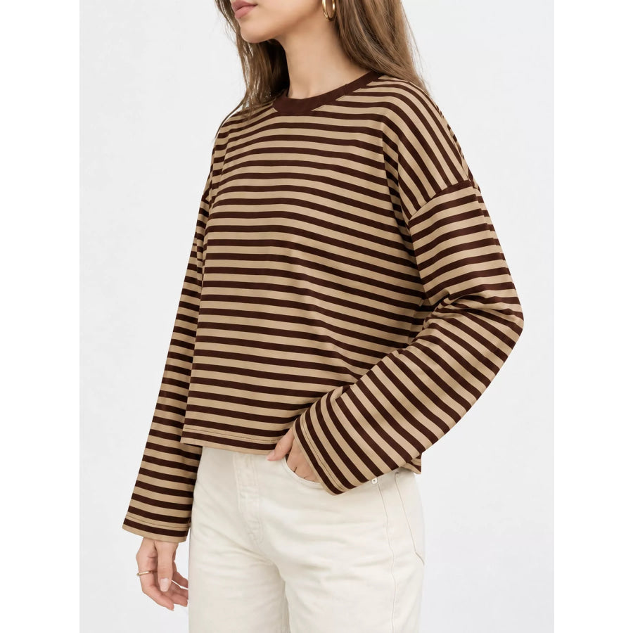 Long Sleeve Crew Neck T-Shirt Apparel and Accessories