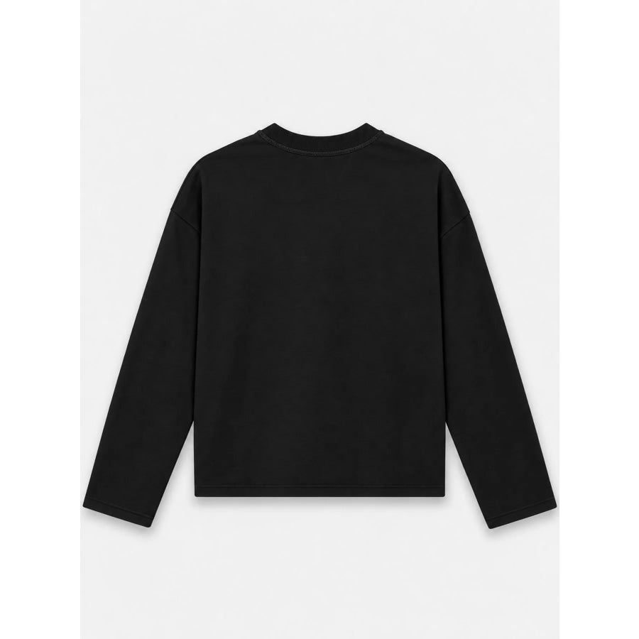 Long Sleeve Crew Neck T-Shirt Apparel and Accessories