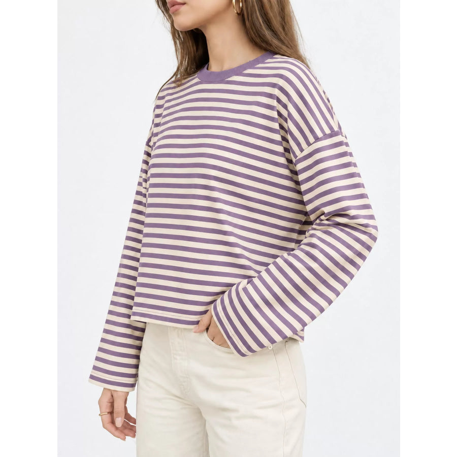 Long Sleeve Crew Neck T-Shirt Apparel and Accessories