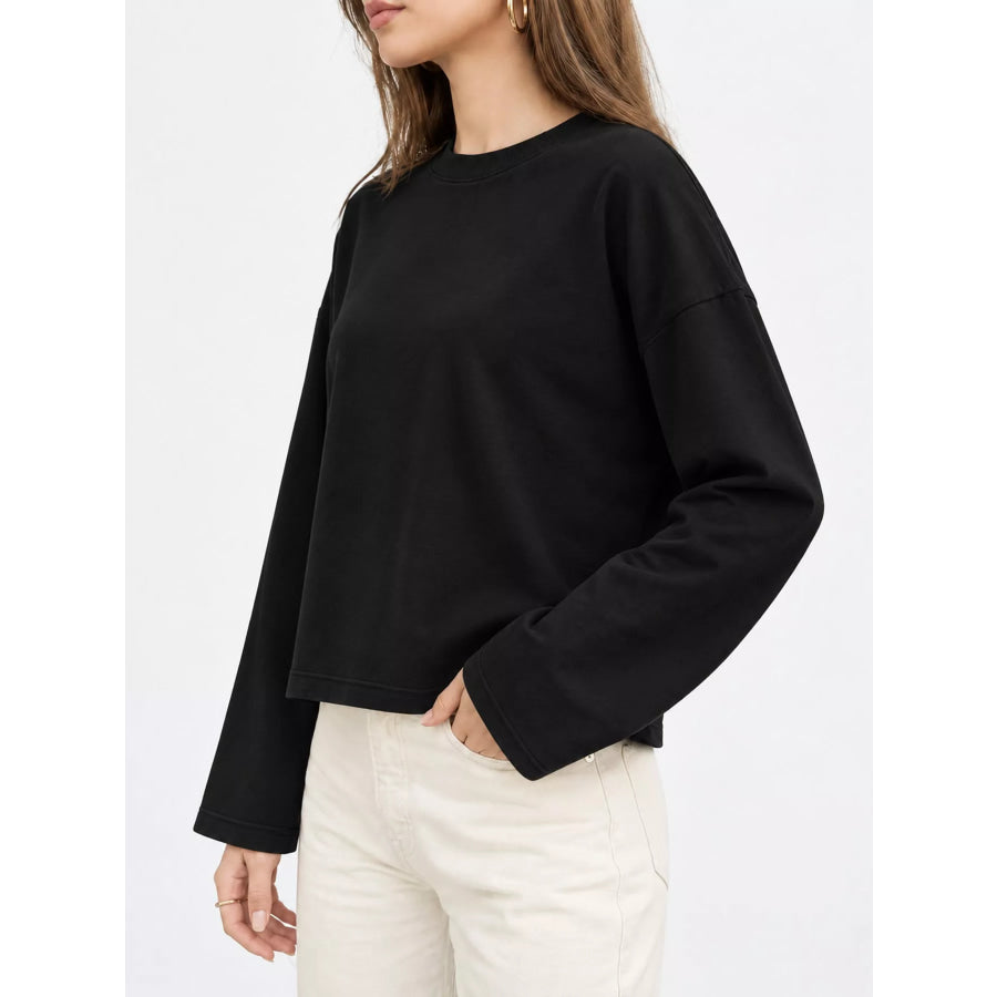 Long Sleeve Crew Neck T-Shirt Apparel and Accessories