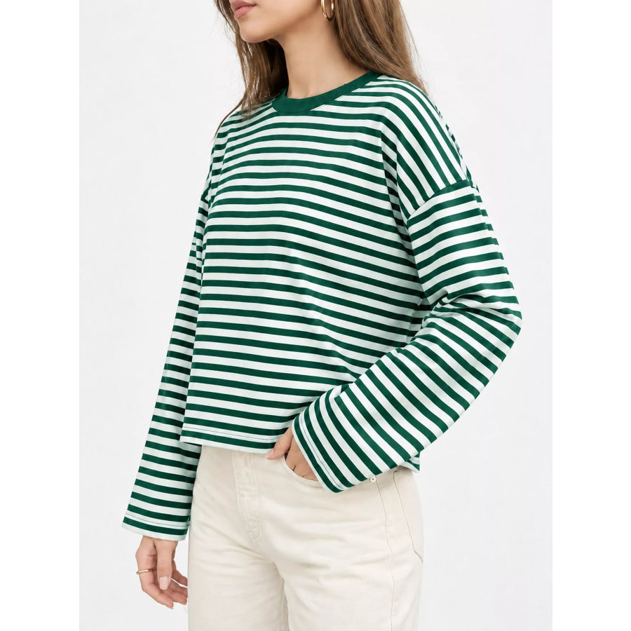 Long Sleeve Crew Neck T-Shirt Apparel and Accessories