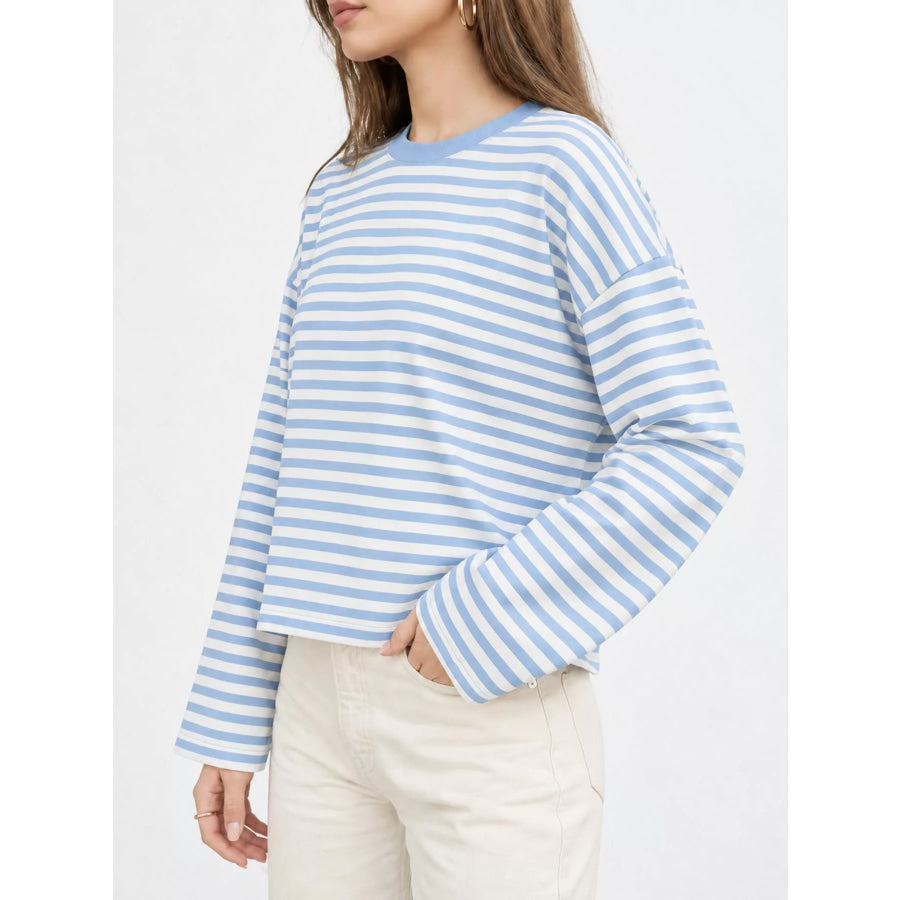 Long Sleeve Crew Neck T-Shirt Apparel and Accessories