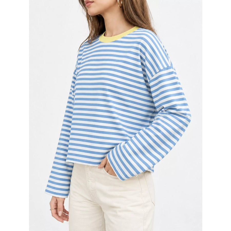 Long Sleeve Crew Neck T-Shirt Apparel and Accessories