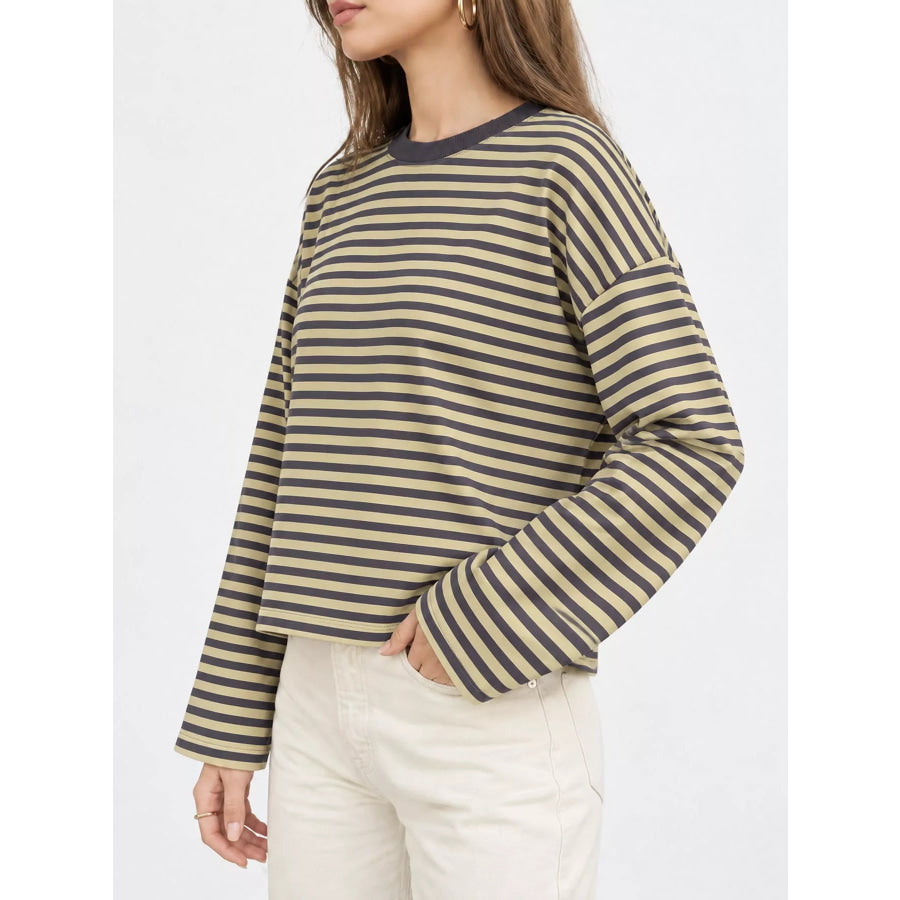 Long Sleeve Crew Neck T-Shirt Apparel and Accessories