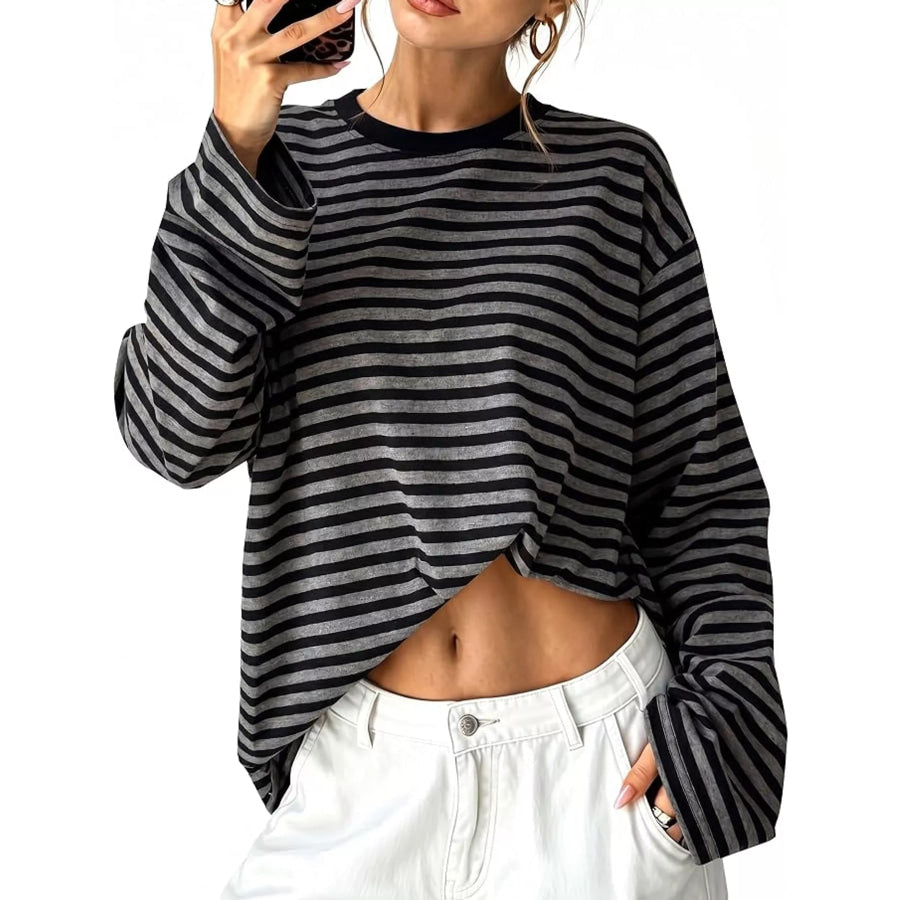 Long Sleeve Crew Neck T-Shirt Apparel and Accessories