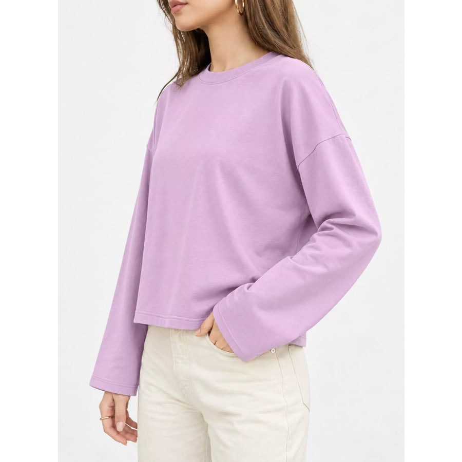 Long Sleeve Crew Neck T-Shirt Apparel and Accessories
