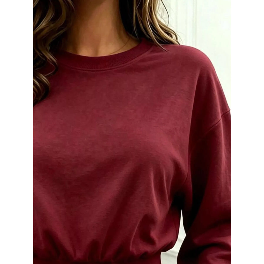 Long Sleeve Crop Sweatshirt Apparel and Accessories
