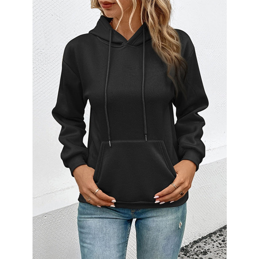 Long Sleeve Front Pocket Hoodie