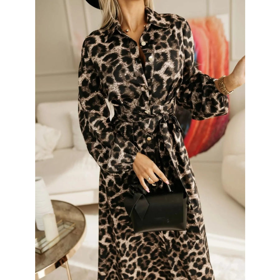 Long Sleeve Maxi Shirt Dress Apparel and Accessories