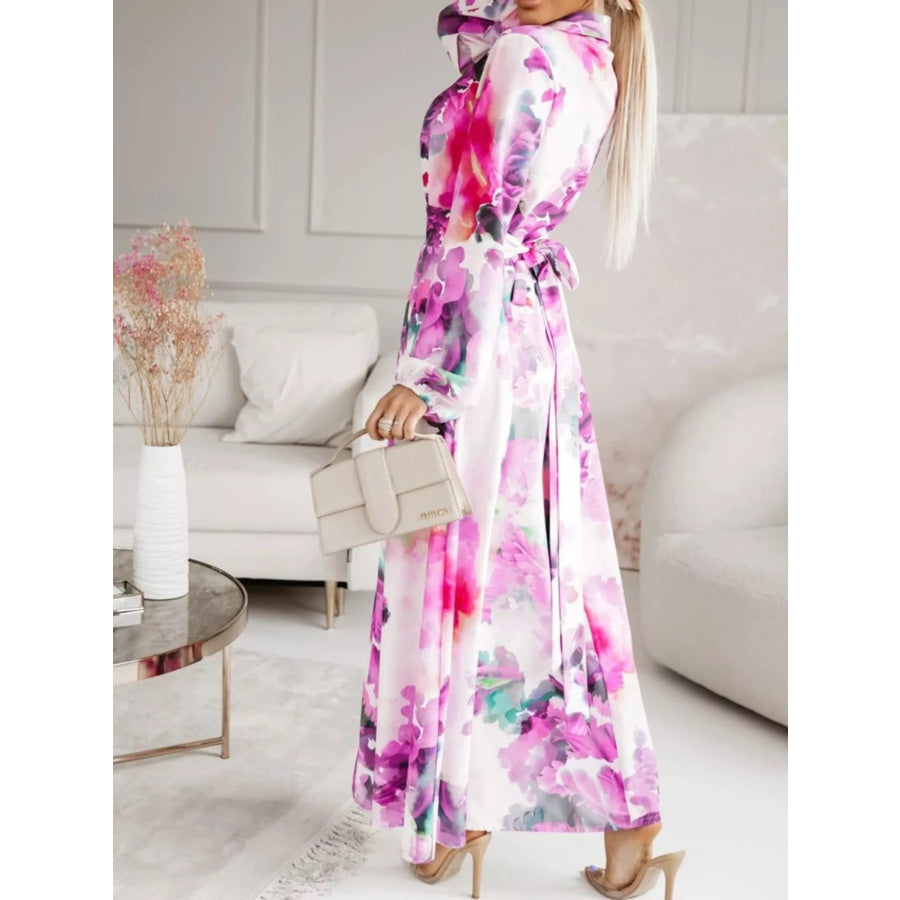 Long Sleeve Maxi Shirt Dress Apparel and Accessories