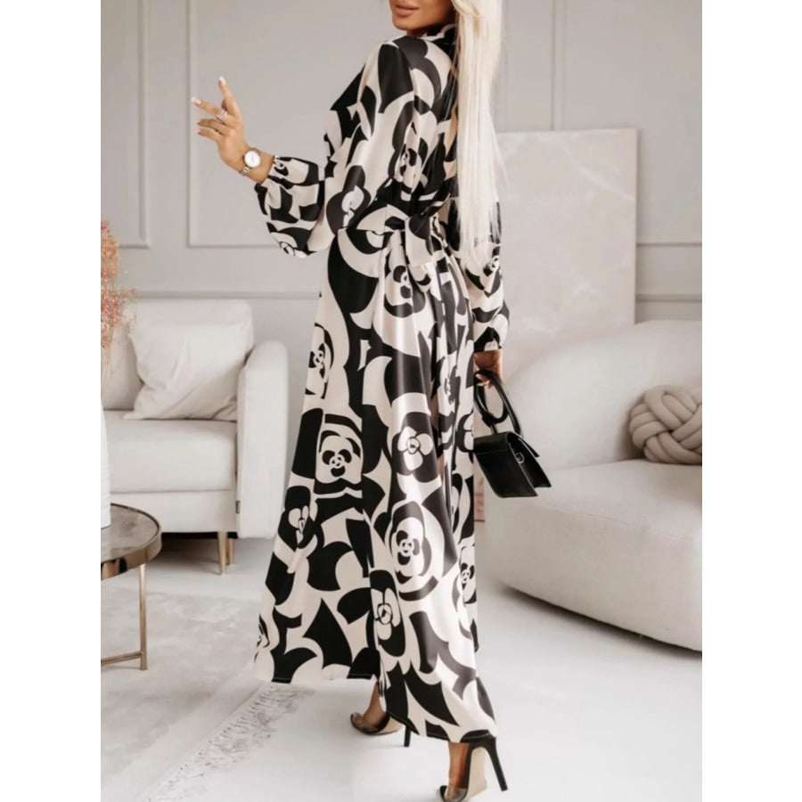 Long Sleeve Maxi Shirt Dress Apparel and Accessories