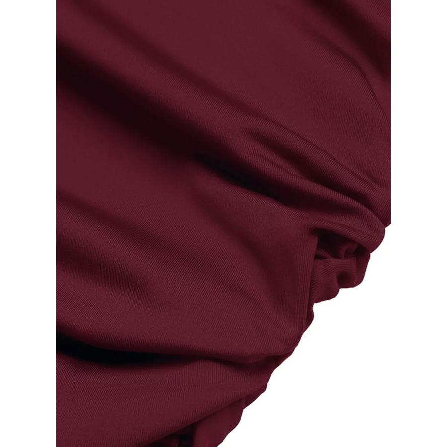 Long-Sleeve Sequin-Trimmed Bodycon Dress Apparel and Accessories