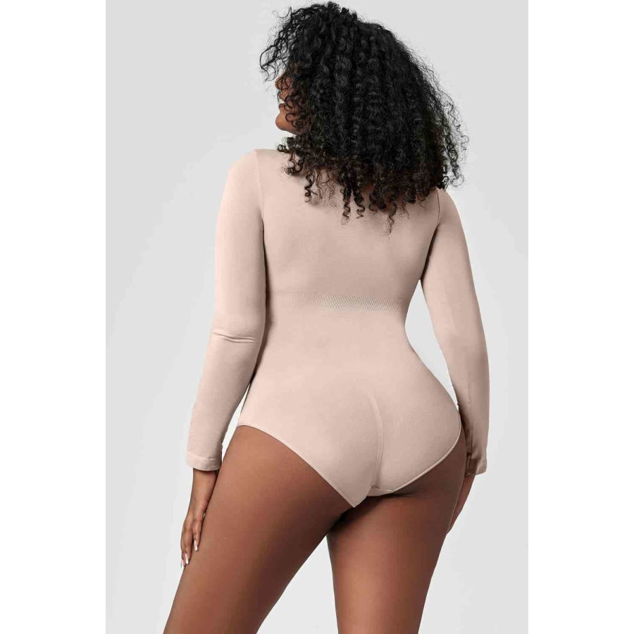 Long Sleeve Shaping Bodysuit Eggshell / S Clothing