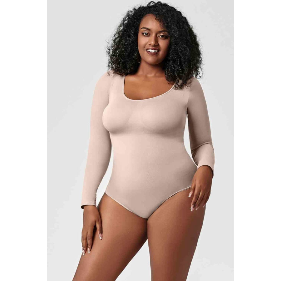 Long Sleeve Shaping Bodysuit Eggshell / S Clothing