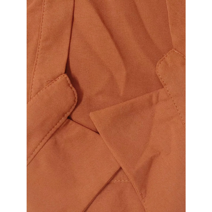Long Sleeve Shirt and Wide Leg Pants Set Apparel and Accessories