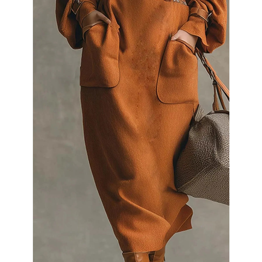 Long-Sleeve Top and Midi Skirt Set Apparel and Accessories