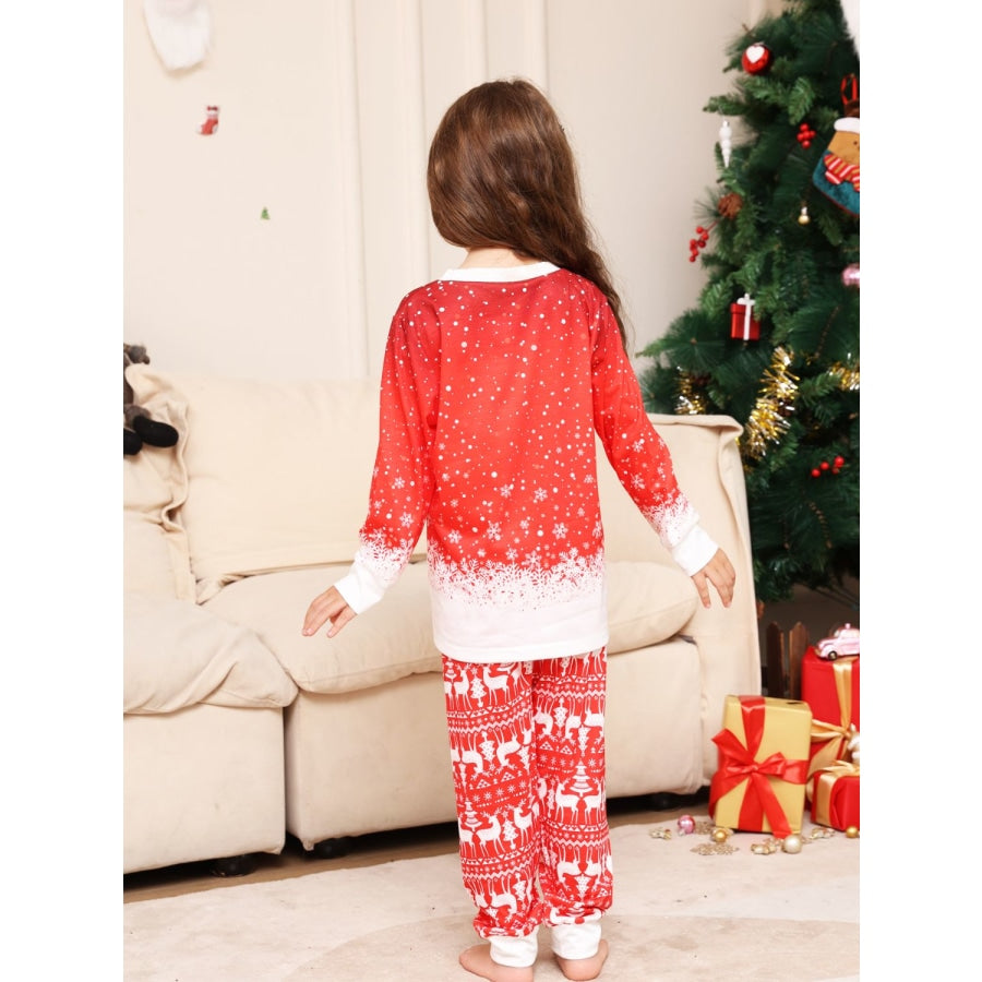 Long Sleeve Top and Printed Pants Set Red / 3-6M