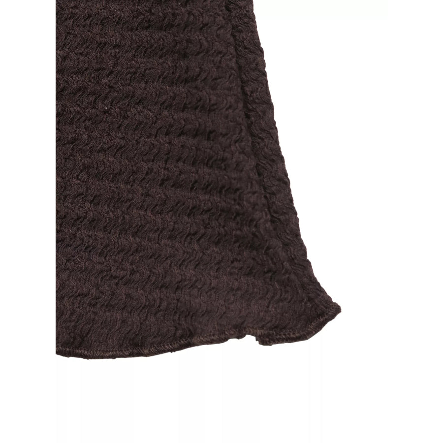 Long-Sleeve Waffle Knit Bodycon Mini Dress Apparel and Accessories