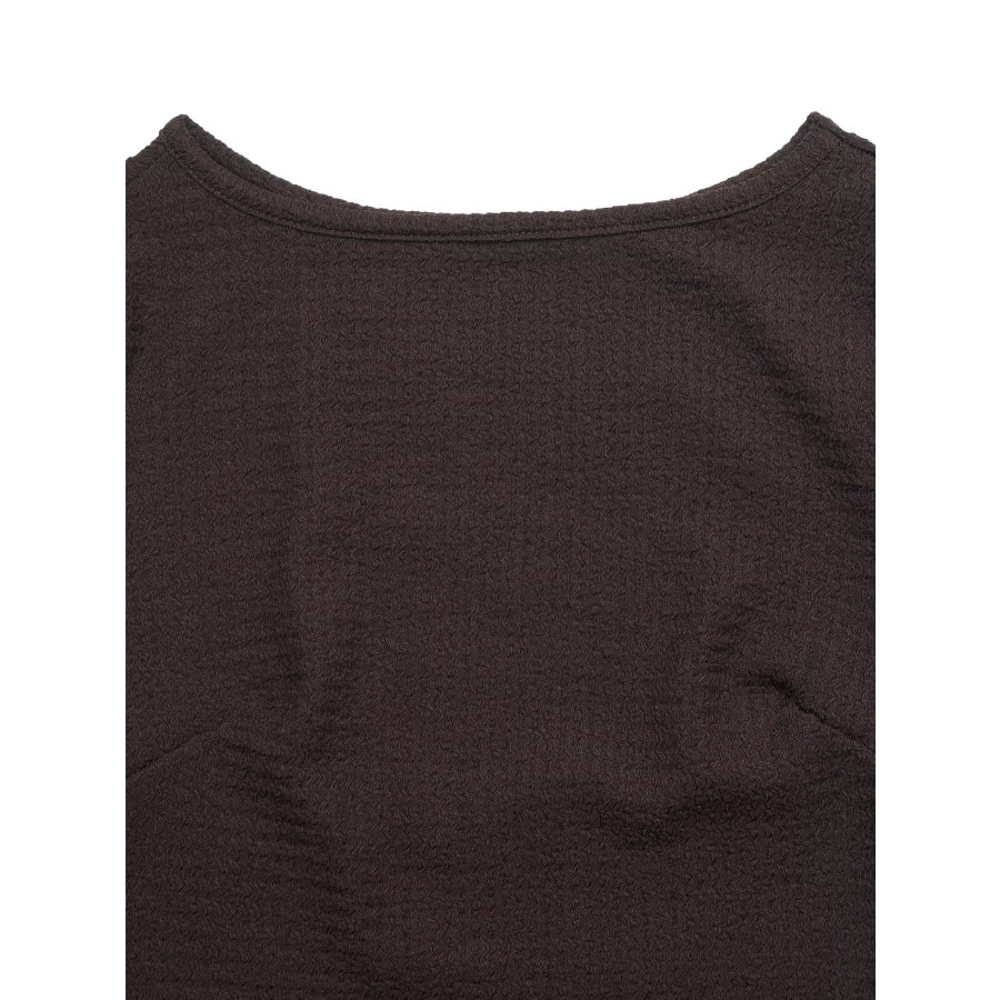 Long-Sleeve Waffle Knit Bodycon Mini Dress Apparel and Accessories