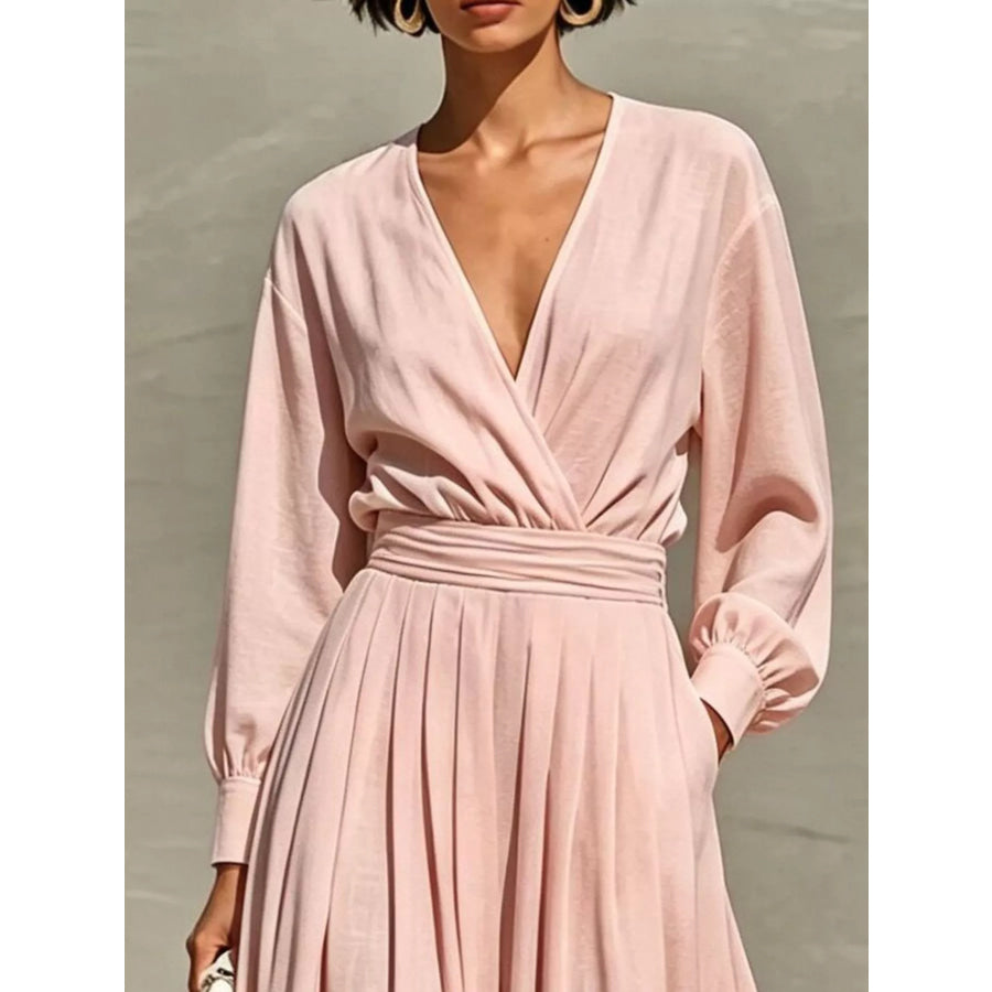 Long Sleeve Wide-Leg Jumpsuit Apparel and Accessories